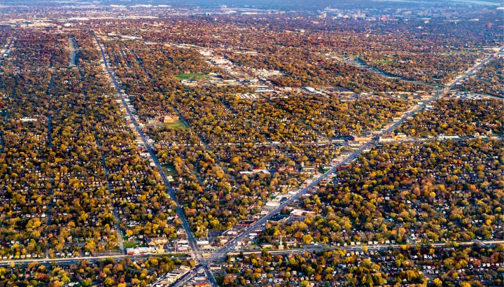 Aerial Photo Of Michigan