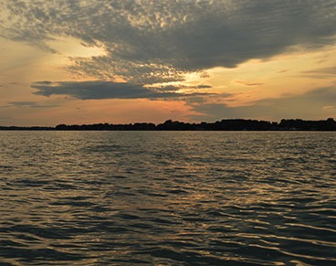Sunset On Lake St Clair