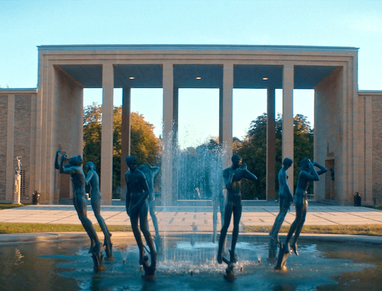 Fountain at the Cranbrook Academy Of Art 