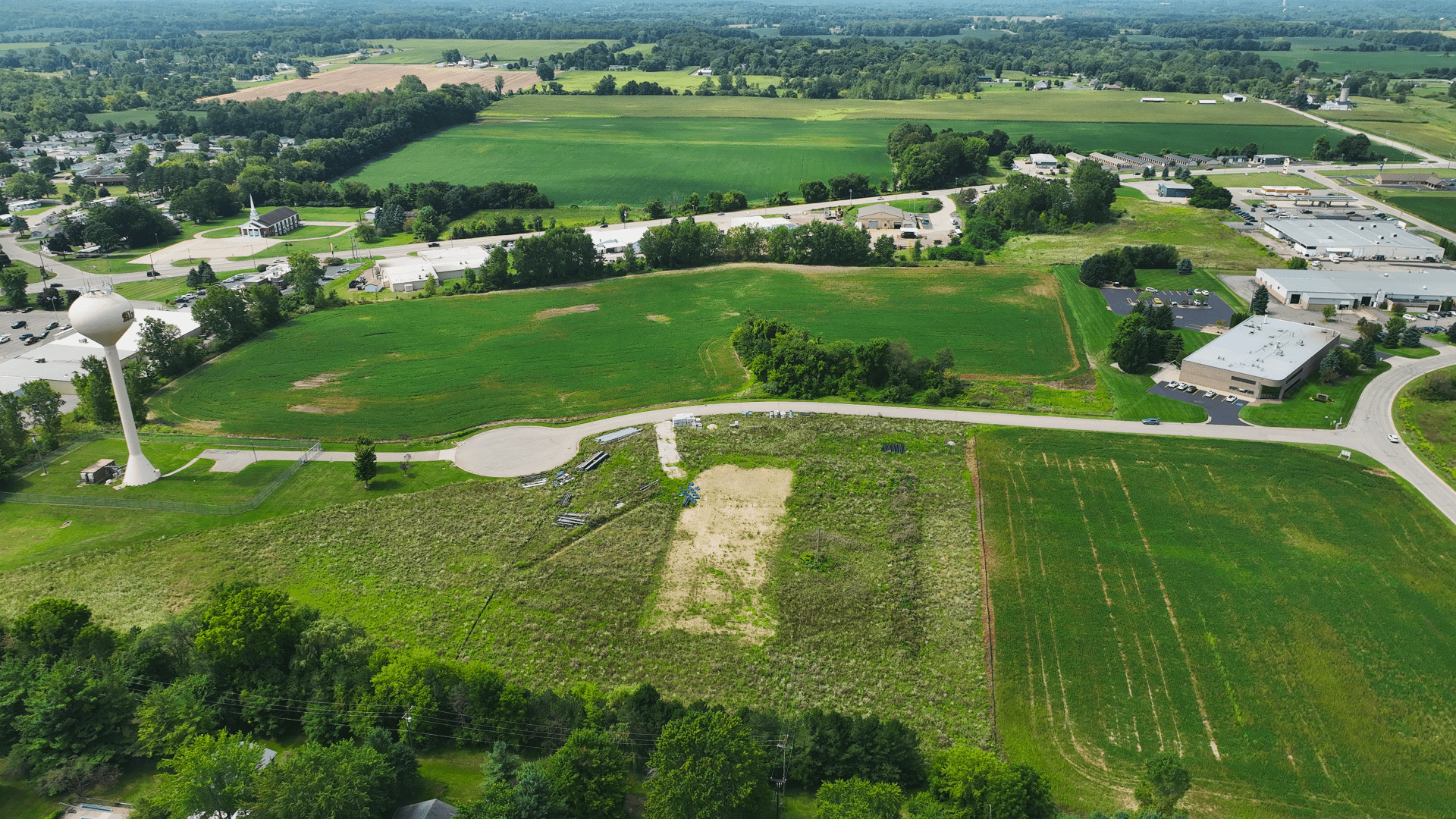 A view of downtown Detroit, Michigan at sunrise.