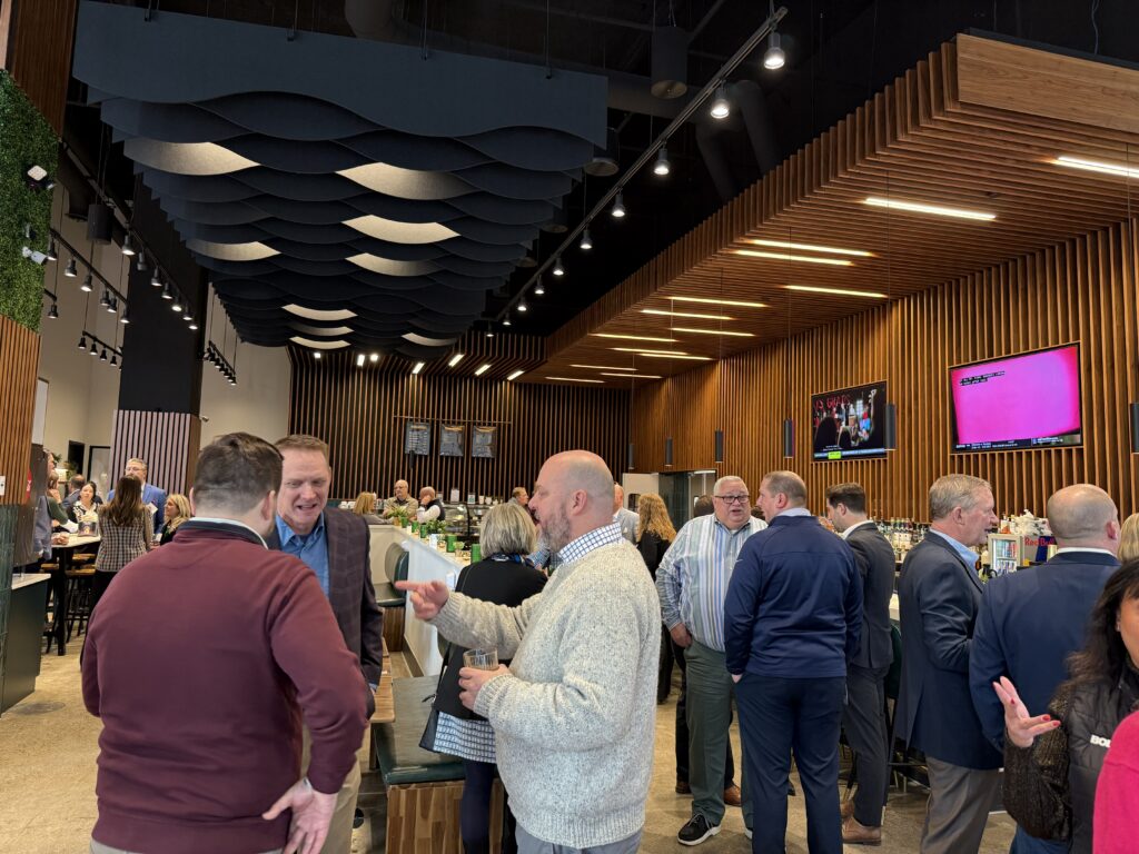 Room of people networking